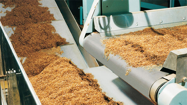 Tobacco Industry conveyor belt application