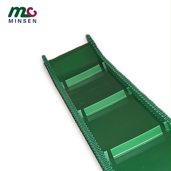 Food grade PU baffle conveyor belt