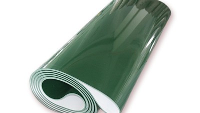 Green PVC conveyor belt