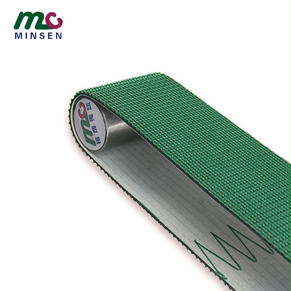 Dark green anti-skid PVC lawn conveyor belt